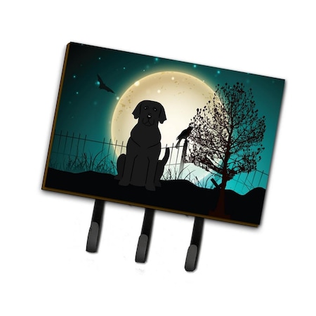 Jensendistributionservices Halloween Scary Black Labrador Leash or Key Holder MI1711627